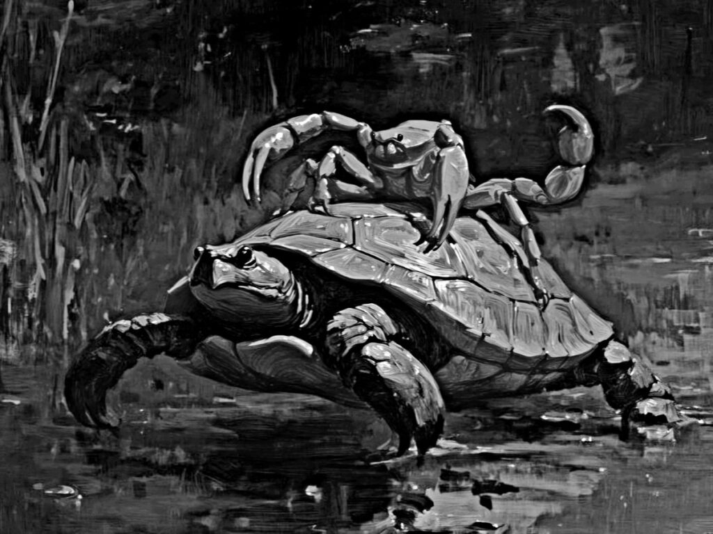 Tortuga y escorpion
