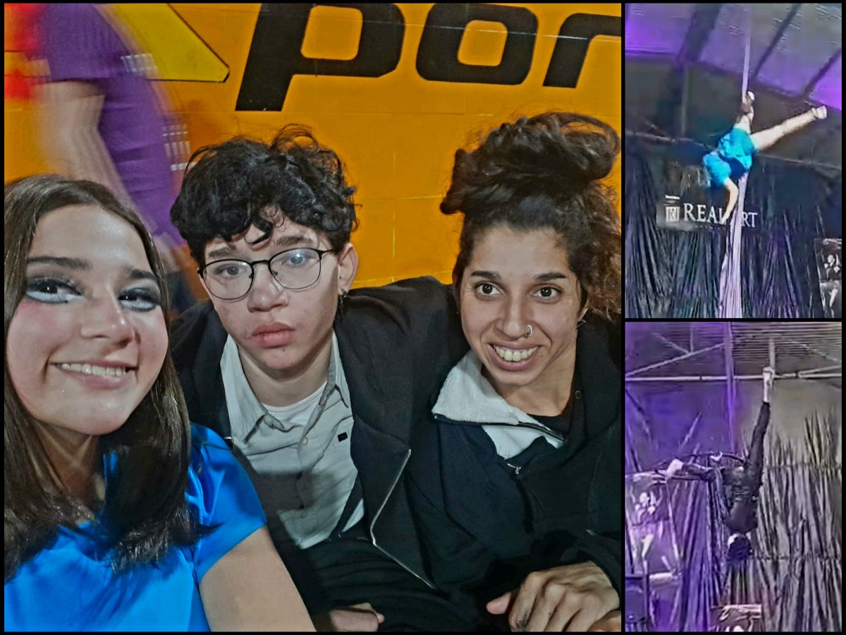Jóvenes acróbatas gualeyos se destacaron en Rosario